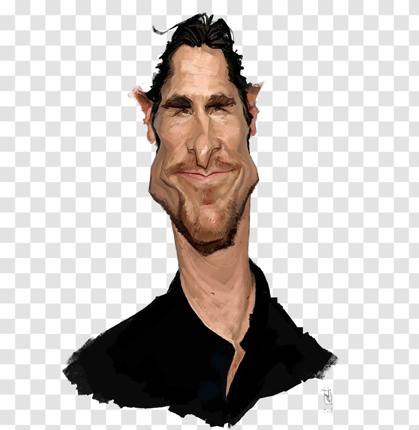 Christian Bale Caricature Celebrity - Frame - Image Transparent PNG