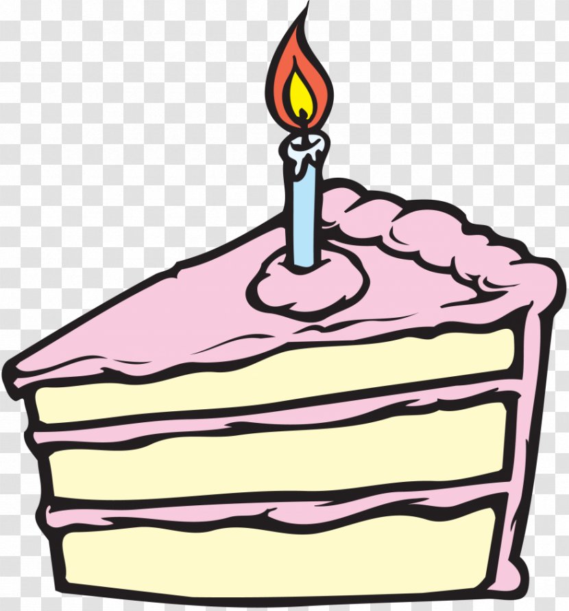 Torte Cake Drawing Clip Art - Pink With Candles Transparent PNG