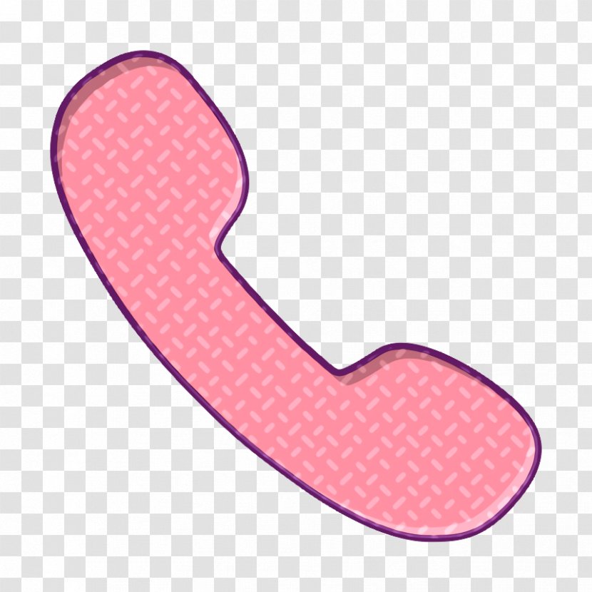 Telephone Icon - Heart - Pink Transparent PNG