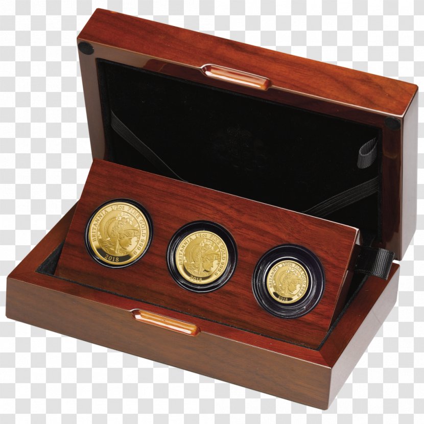 Proof Coinage Royal Mint Britannia Coin Set - Gold - Copper Stove Box Transparent PNG