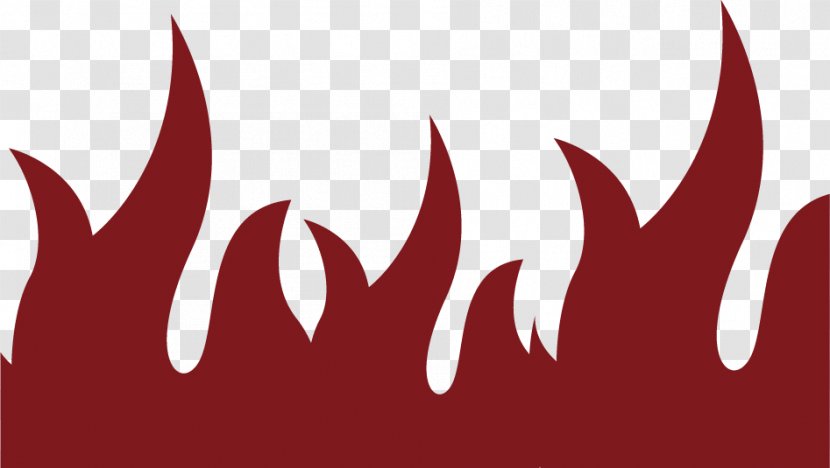 Red Graphic Design - White - Vector Painted Flames Transparent PNG