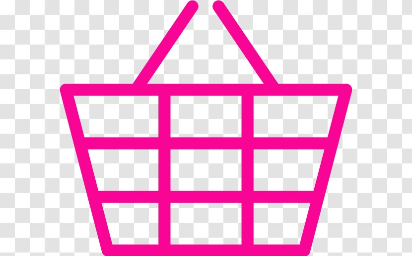 Shopping Cart Basket Marketplace - Magenta Transparent PNG
