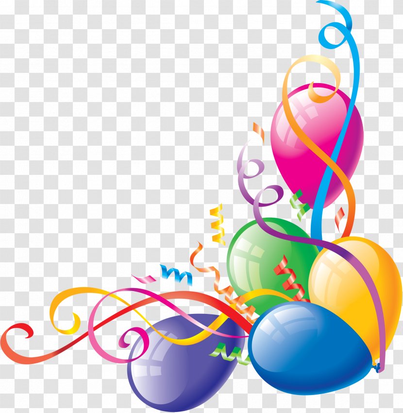 Birthday Cake Balloon Party Clip Art - Christmas Card - Joyeux Anniversaire Transparent PNG