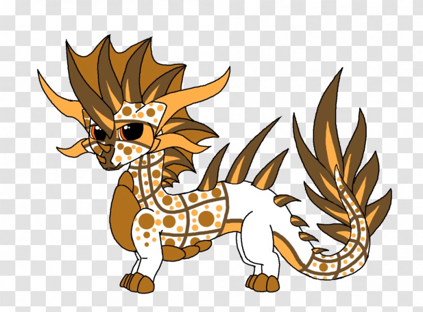 Cat Dragon Cartoon Tail - Japanese Transparent PNG