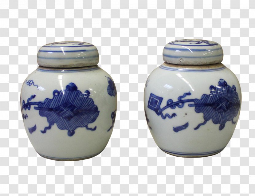 Blue And White Pottery Ceramic Jar Porcelain - The Transparent PNG