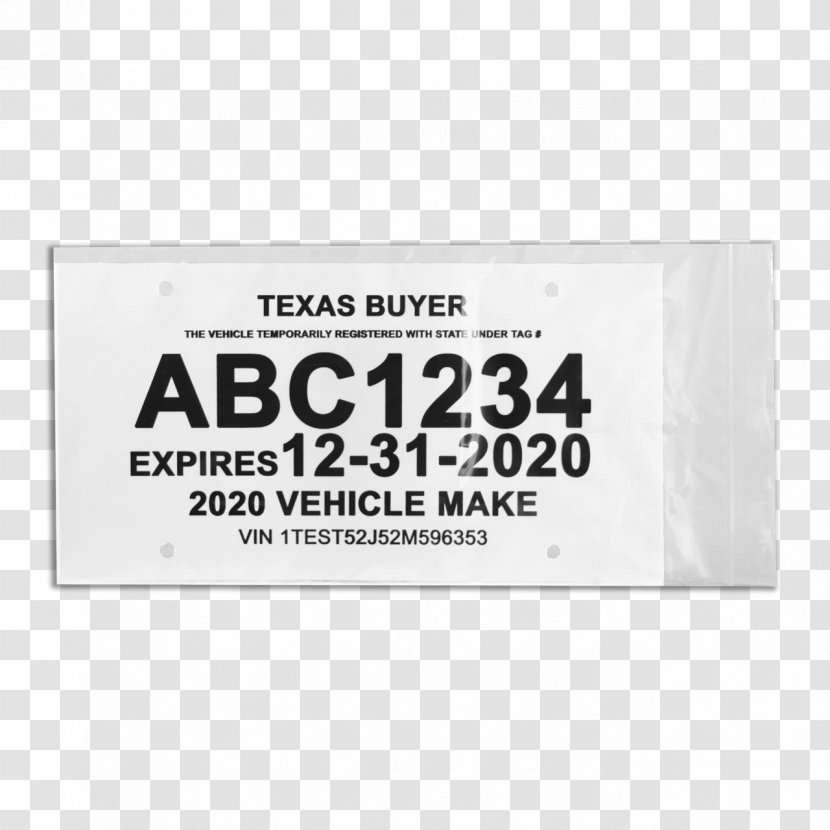 Vehicle License Plates Texas Car Driver's Paper Transparent PNG