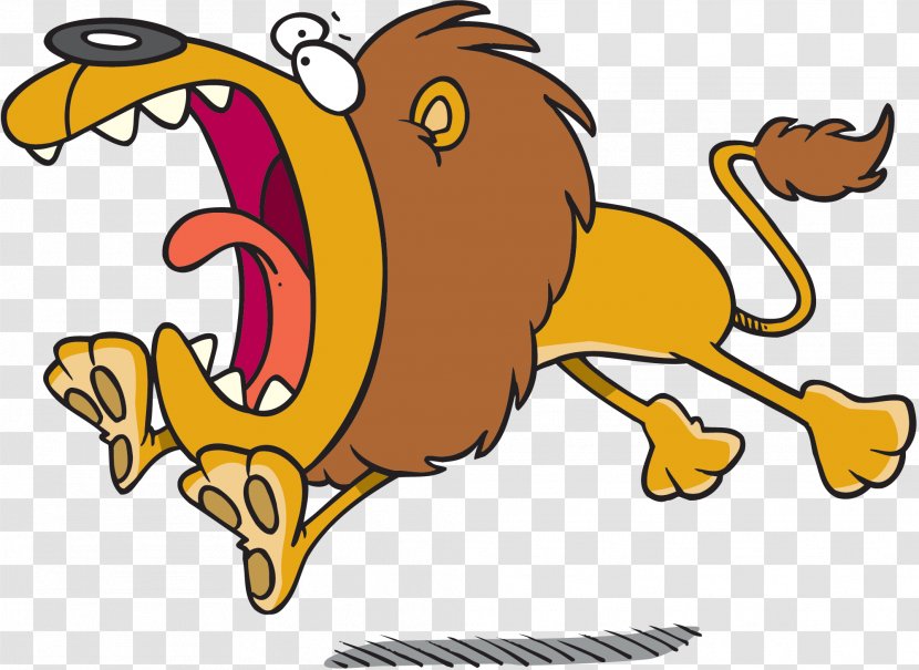 Lion Cartoon Royalty-free Clip Art - Small To Medium Sized Cats - Roar Transparent PNG