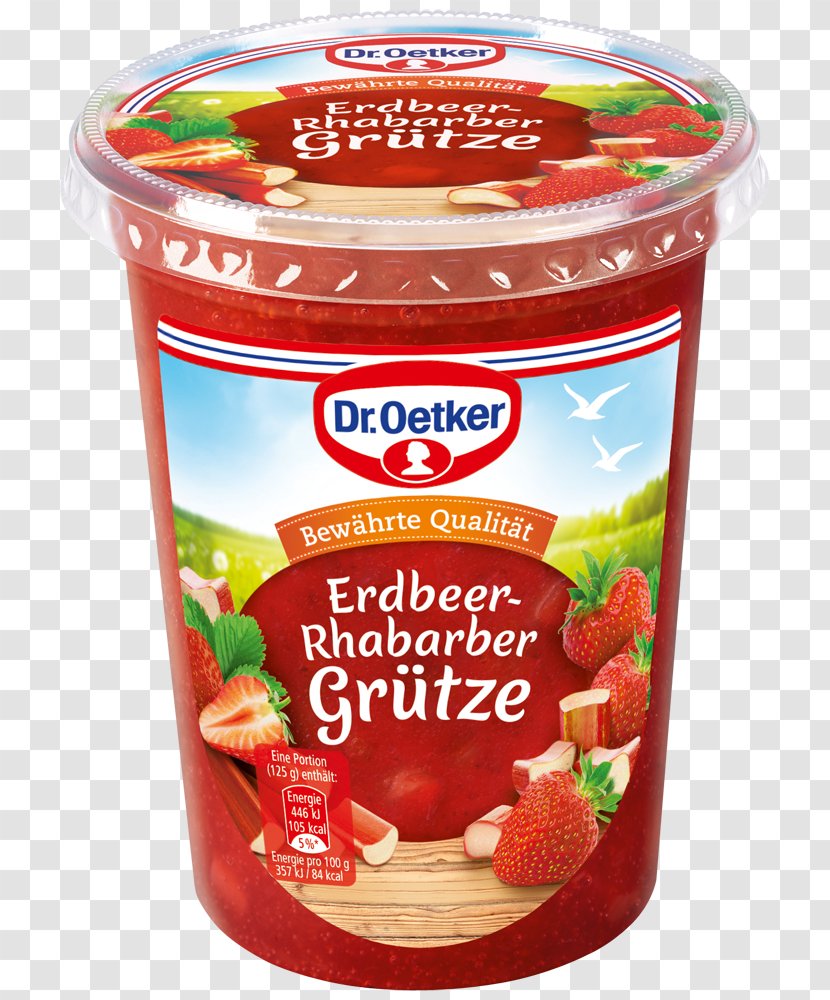 Rødgrød Strawberry Groat Dr. Oetker Dessert - Blackcurrant Transparent PNG