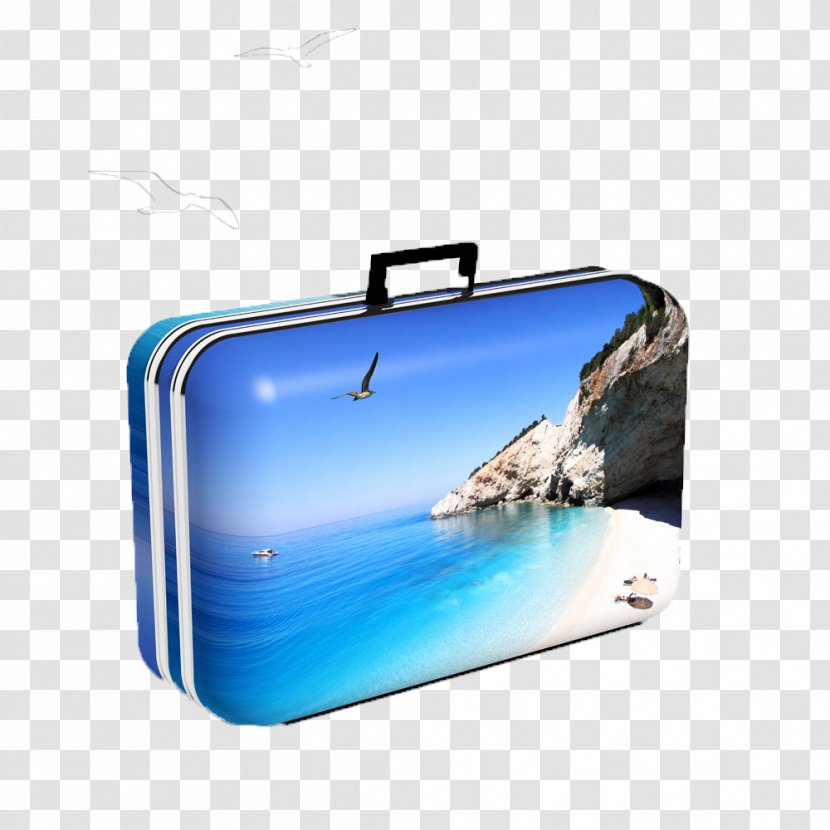 Suitcase Beach Clip Art - Vacation - Leather Transparent PNG