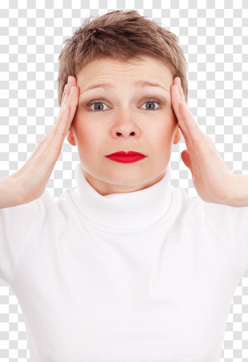 Headache Migraine Stress Pain Analgesic - Tree - Woman Suffering From Transparent PNG