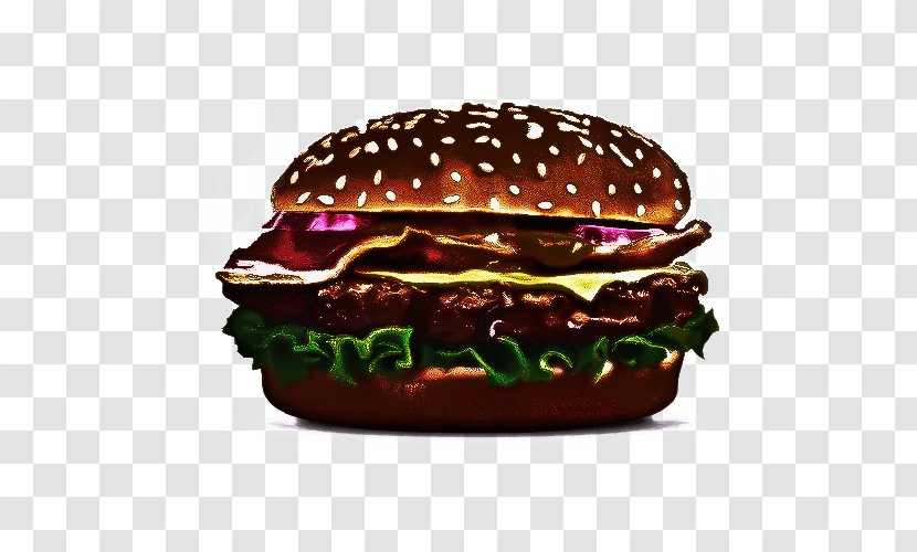 Junk Food Cartoon - Burger King Premium Burgers - Baked Goods Bun Transparent PNG