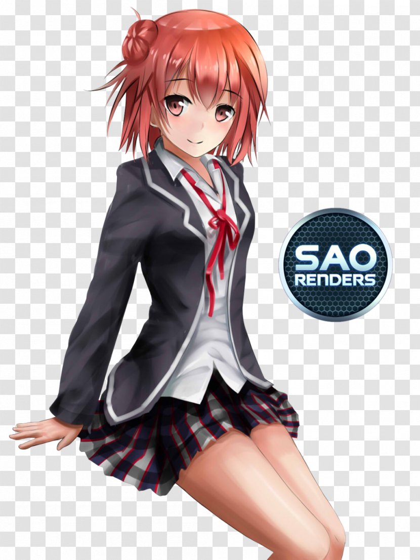 My Youth Romantic Comedy Is Wrong, As I Expected Kirito Image Artist - Cartoon - Schoolgirl Hairstyle Transparent PNG