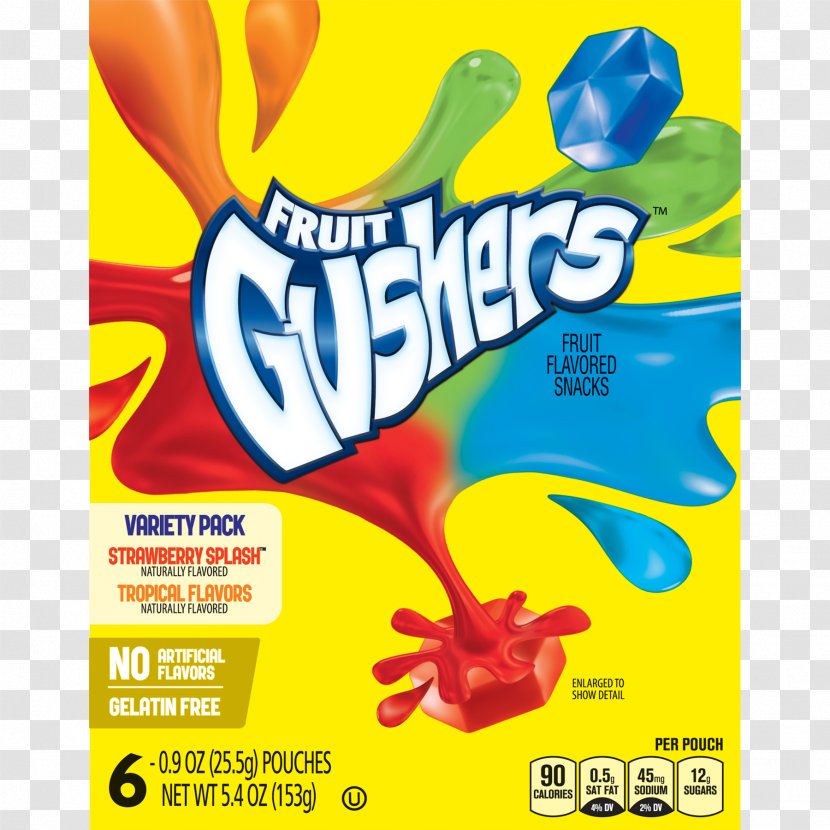 Punch Fruit Gushers Snacks Betty Crocker By The Foot - Brand Transparent PNG