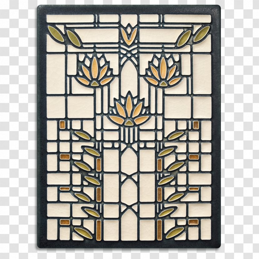 Stained Glass Art Nouveau Motawi Tileworks - Design Transparent PNG