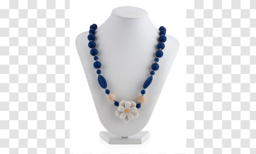 Necklace Cobalt Blue Bead Gemstone Transparent PNG