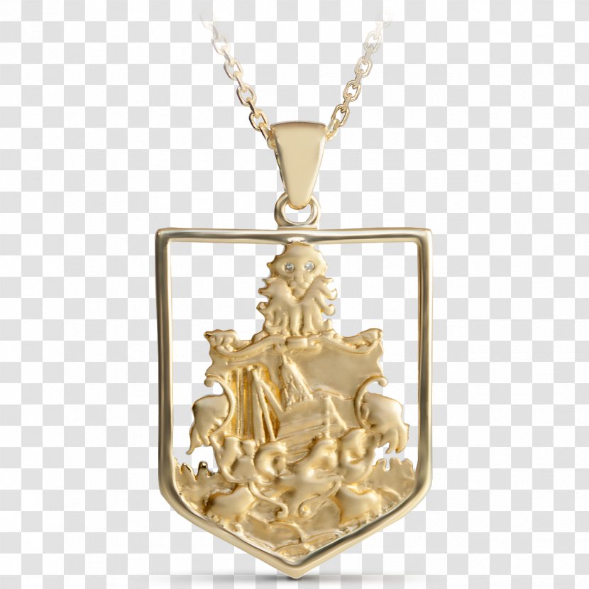 Locket Gold Silver Necklace - Metal - GOLD Coat Of Arms Transparent PNG