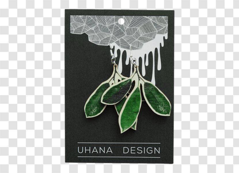 Earring Clothing Uhana Design Flagship Store & Studio Jewellery Green - Pink - Plant Transparent PNG