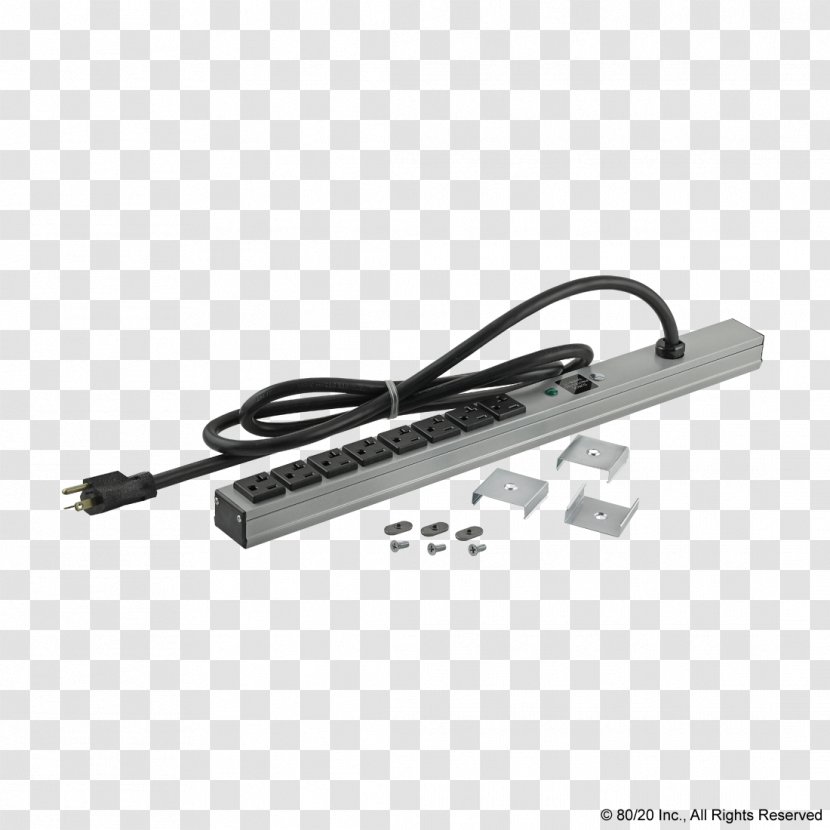 AC Adapter Power Strips & Surge Suppressors Wiring Diagram Plugs And Sockets - Strip Transparent PNG
