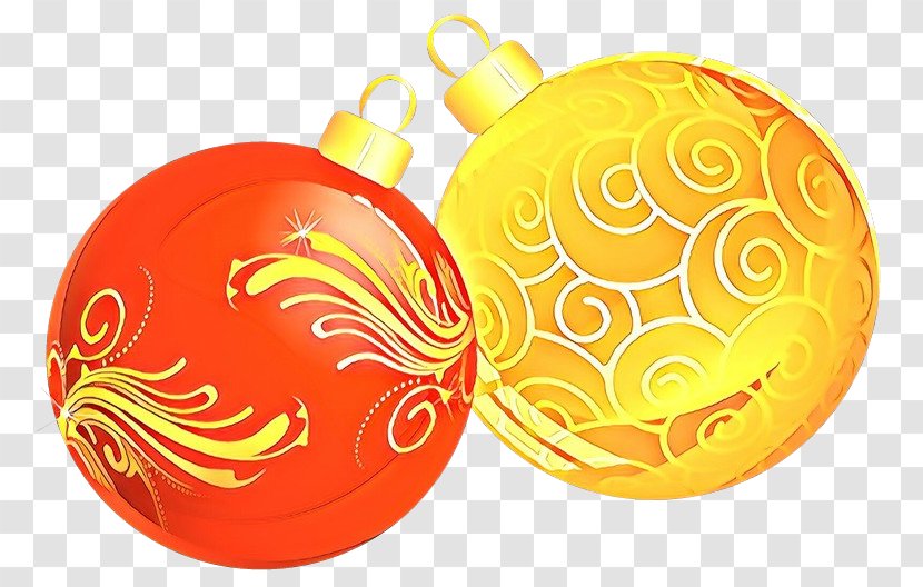 Christmas Decoration Cartoon - Yellow - Ornament Transparent PNG