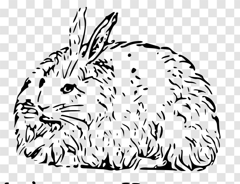 Angora Rabbit Domestic Easter Bunny Clip Art - Leporids - Butterfly Elements Transparent PNG