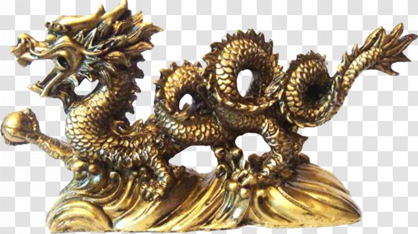 China Chinese Dragon Feng Shui Azure - Figurine Transparent PNG