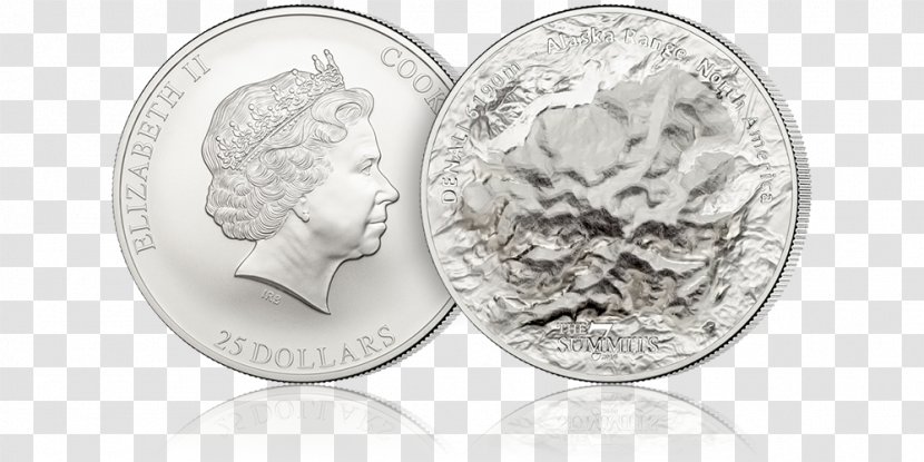 Silver Coin Denali Mount Everest - Metal Transparent PNG