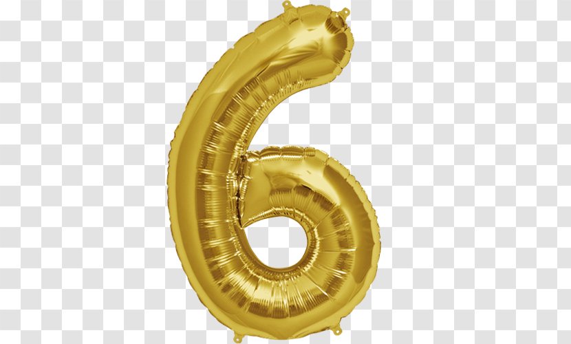 Mylar Balloon Birthday Sweet Sixteen Gold - Gift - 60th Transparent PNG