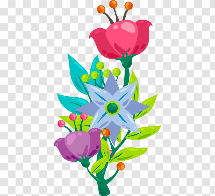 Petal Flower - Color - Fresh Floral Material Transparent PNG