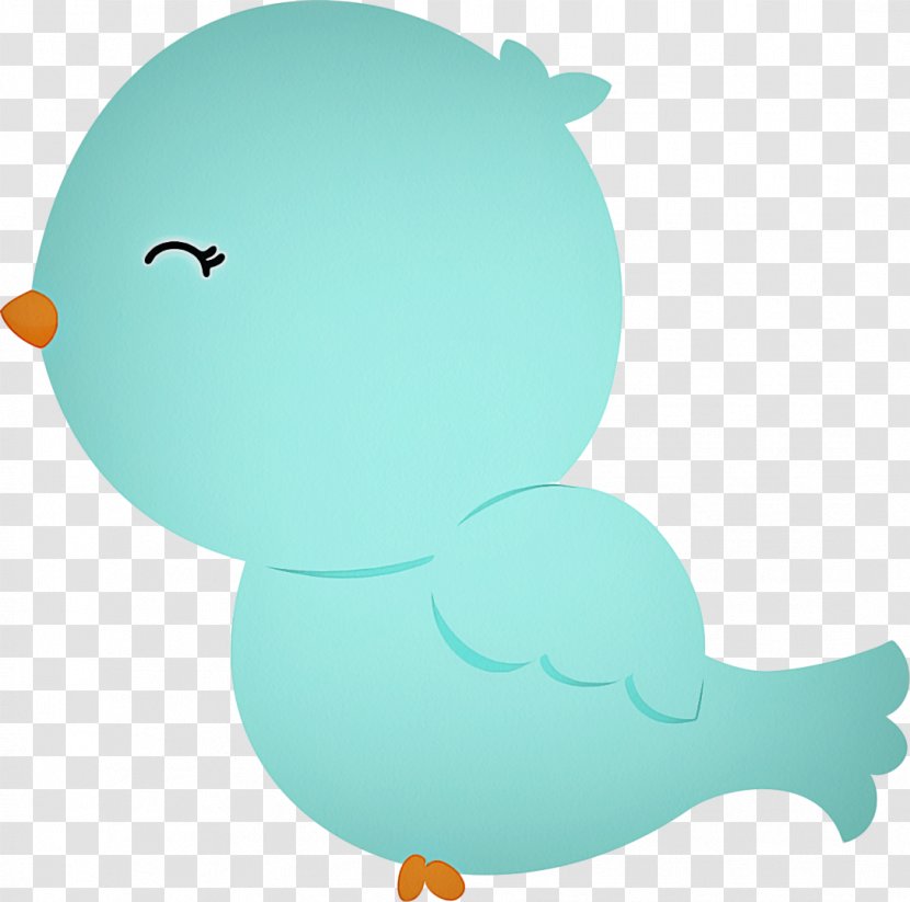 Bird Silhouette - Turquoise - Animation Transparent PNG