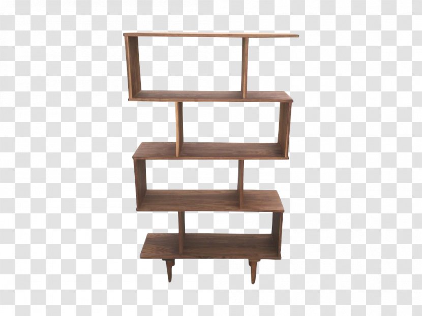 Shelf Furniture Mid-century Modern Bookcase - Teak - Midcentury Transparent PNG