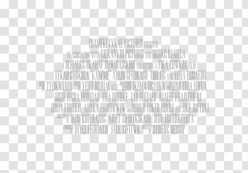 Rectangle Area White - Text - Movie Poster Transparent PNG
