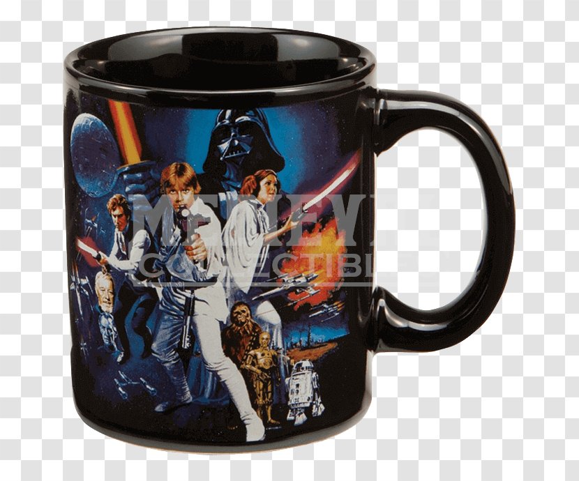 Anakin Skywalker Leia Organa Luke Yoda Stormtrooper - Coffee Cup - Collectibles Poster Title Transparent PNG