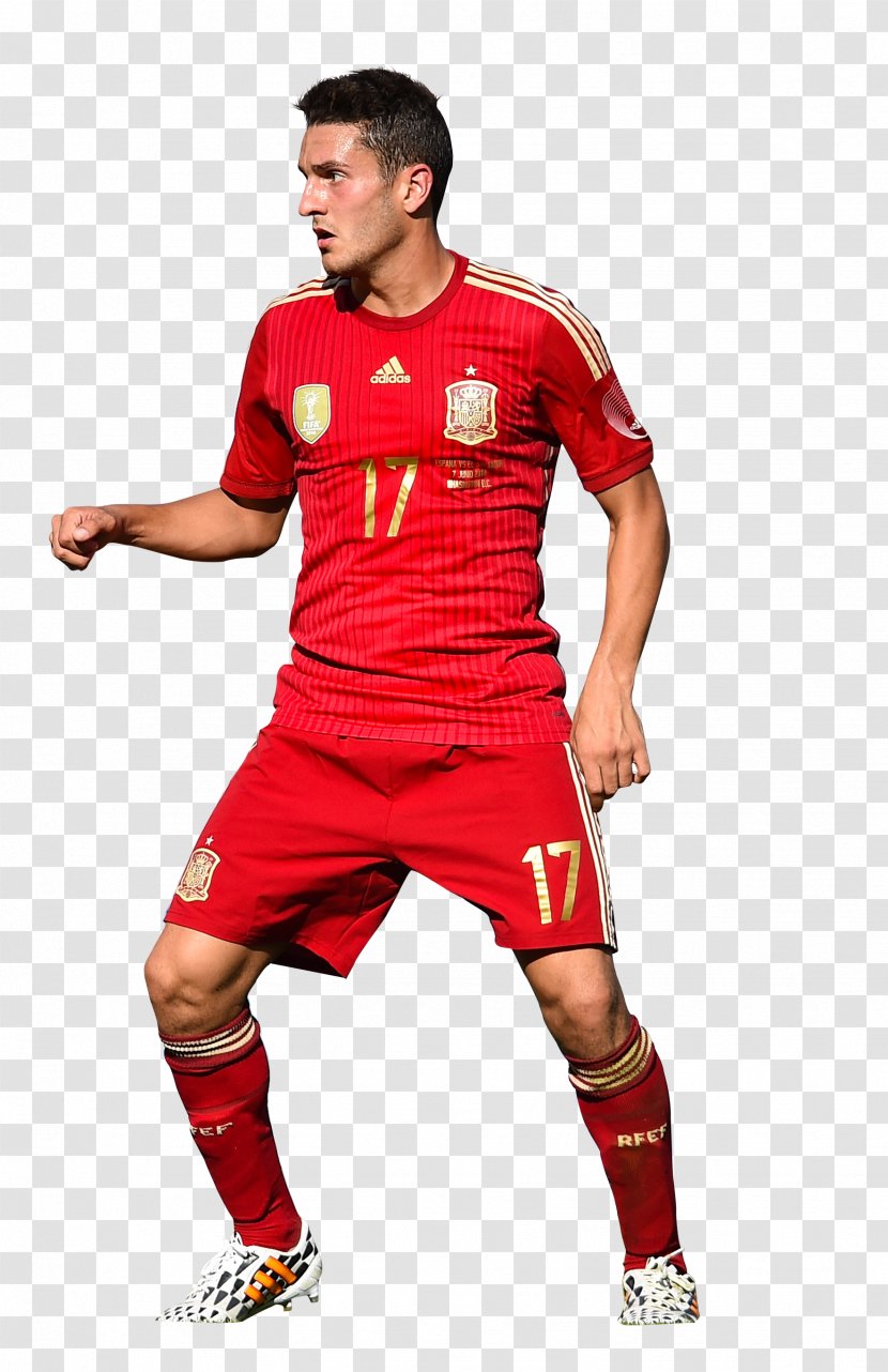 Koke Spain National Football Team Player Sport - T Shirt Transparent PNG