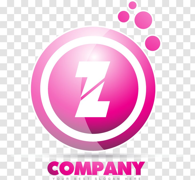 Logo Euclidean Vector - Magenta - Hand-painted Circular Pattern Letter Z Transparent PNG