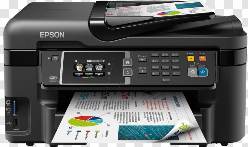 Multi-function Printer Epson Inkjet Printing Transparent PNG
