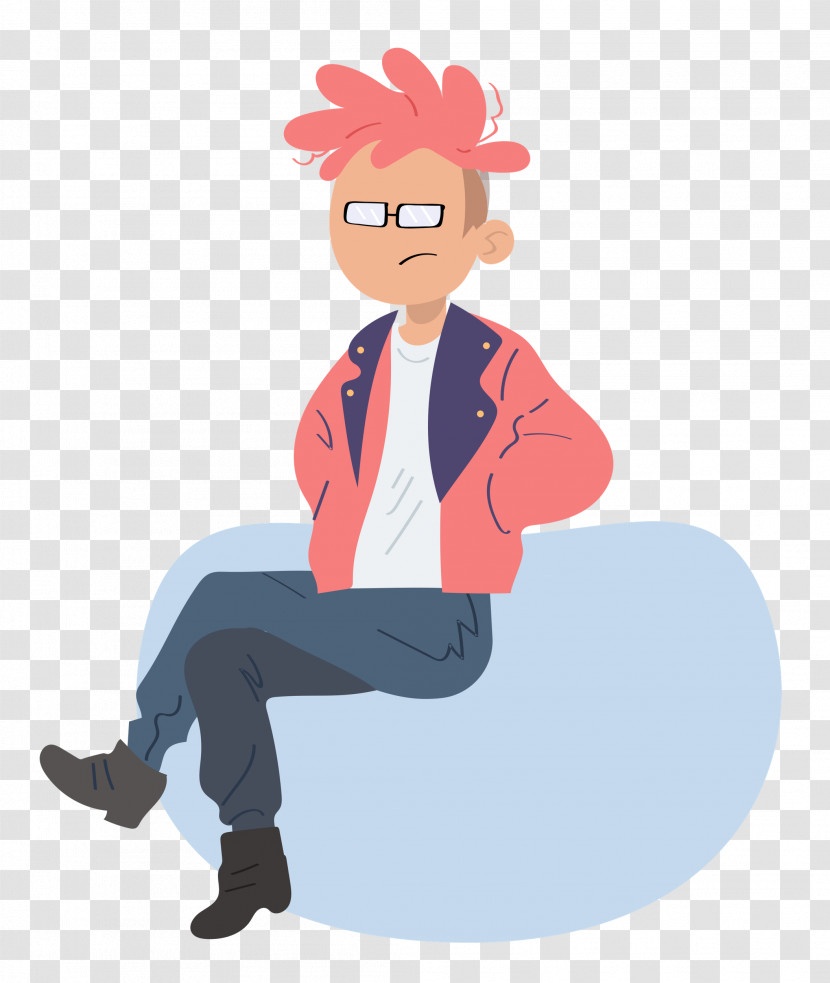 Cartoon Character Sitting Joint Arm Cortex-m Transparent PNG
