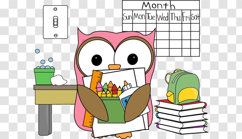 Owl School Classroom Clip Art - Teacher - Broom Cliparts Transparent PNG