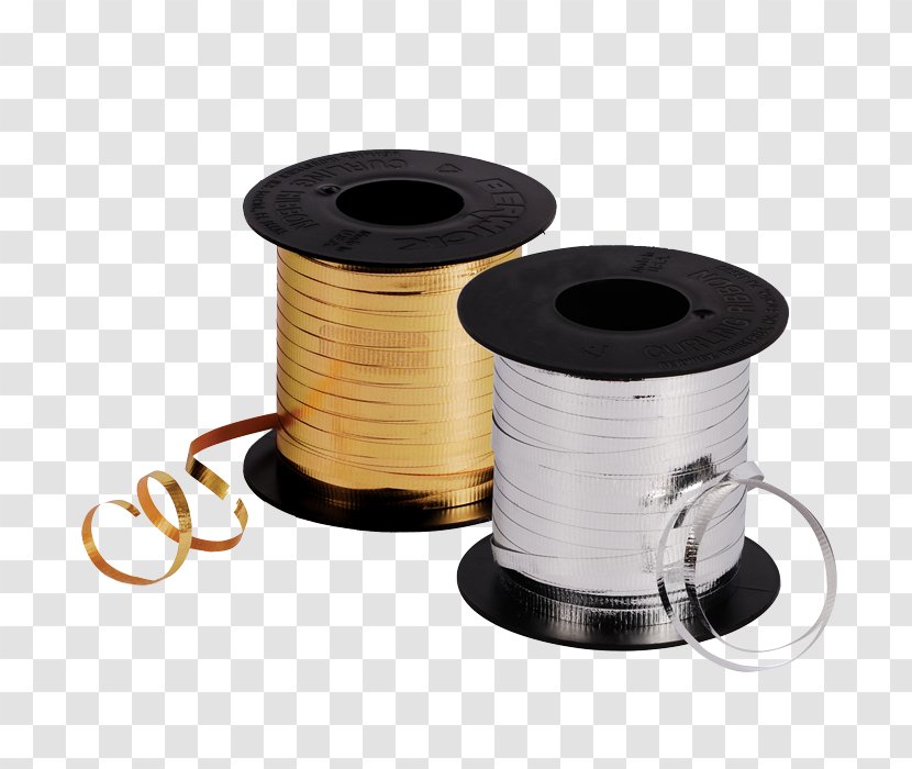 Metallic Color Packaging And Labeling Ribbon - Curling - Curl Paper Transparent PNG