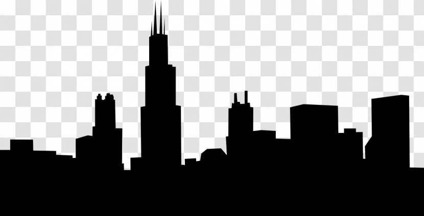 City Skyline Silhouette - Sky - Tower Downtown Transparent PNG