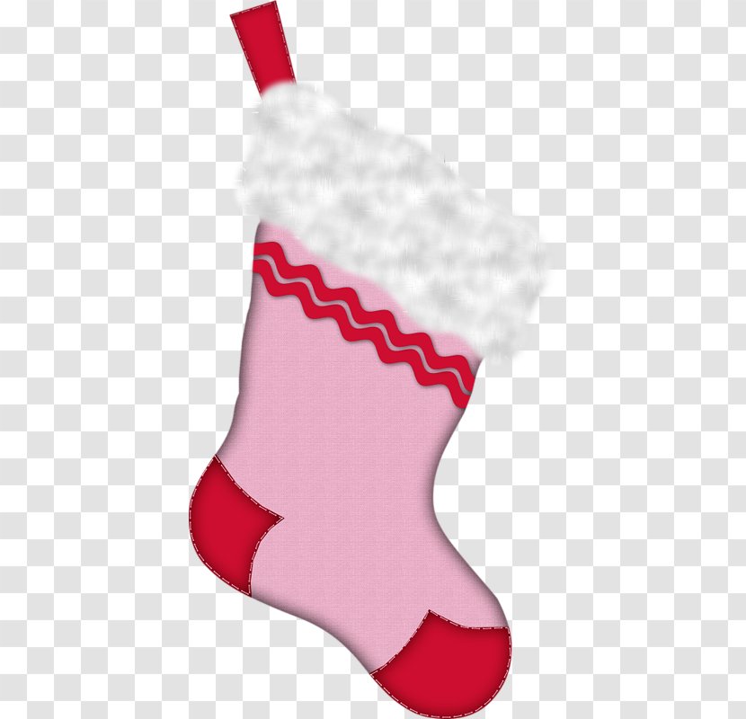 Christmas Stocking Ornament Decoration Clip Art - Red - Cartoon Socks Transparent PNG