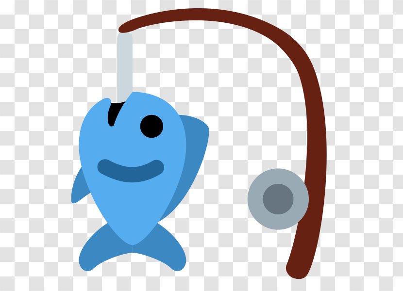 Fishing Rods Bass Emoji Recreational - Blue Transparent PNG