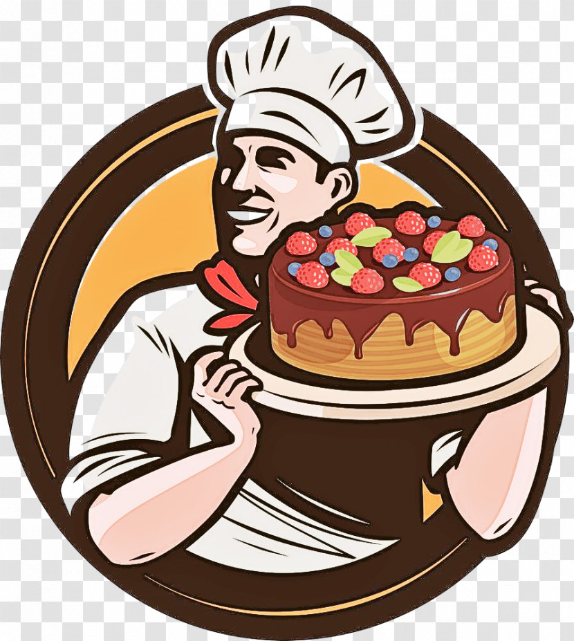Cartoon Chocolate Cake Cake Food Dessert Transparent PNG