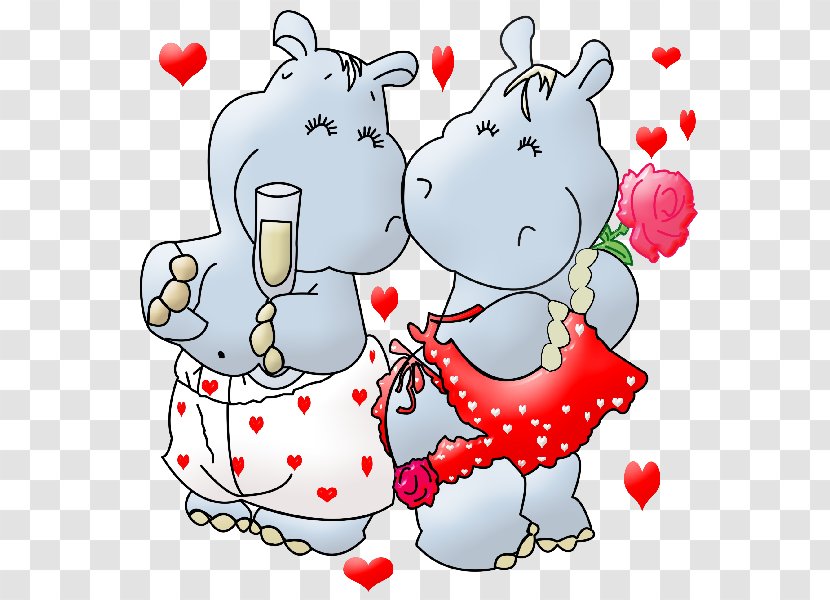 Hippopotamus Drawing Clip Art - Flower - Hippo Cartoon Transparent PNG