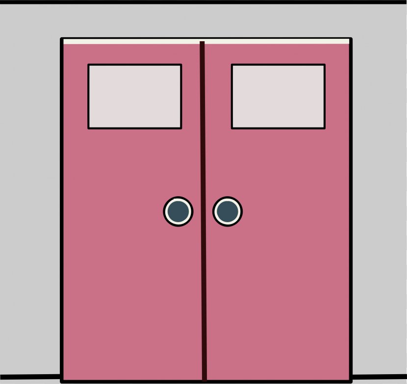 Door Window Free Content Website Clip Art - Pink - Black Cliparts Transparent PNG