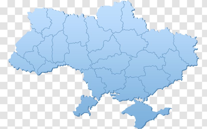 Flag Of Ukraine Map Clip Art - Water Resources Transparent PNG