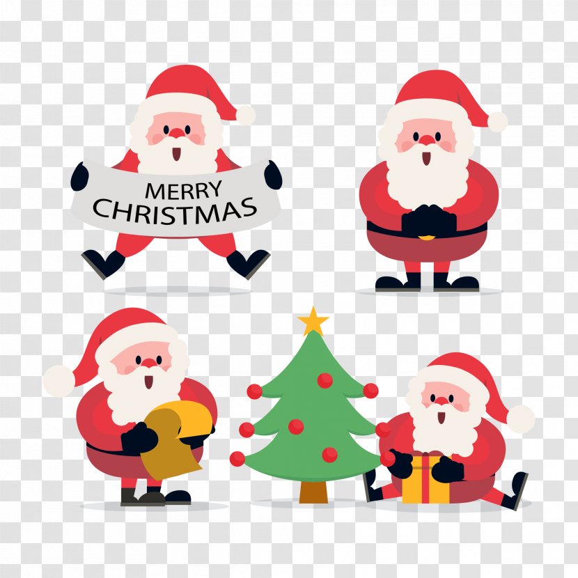 Santa Claus Rudolph Christmas Day Image Ornament - Decoration Transparent PNG