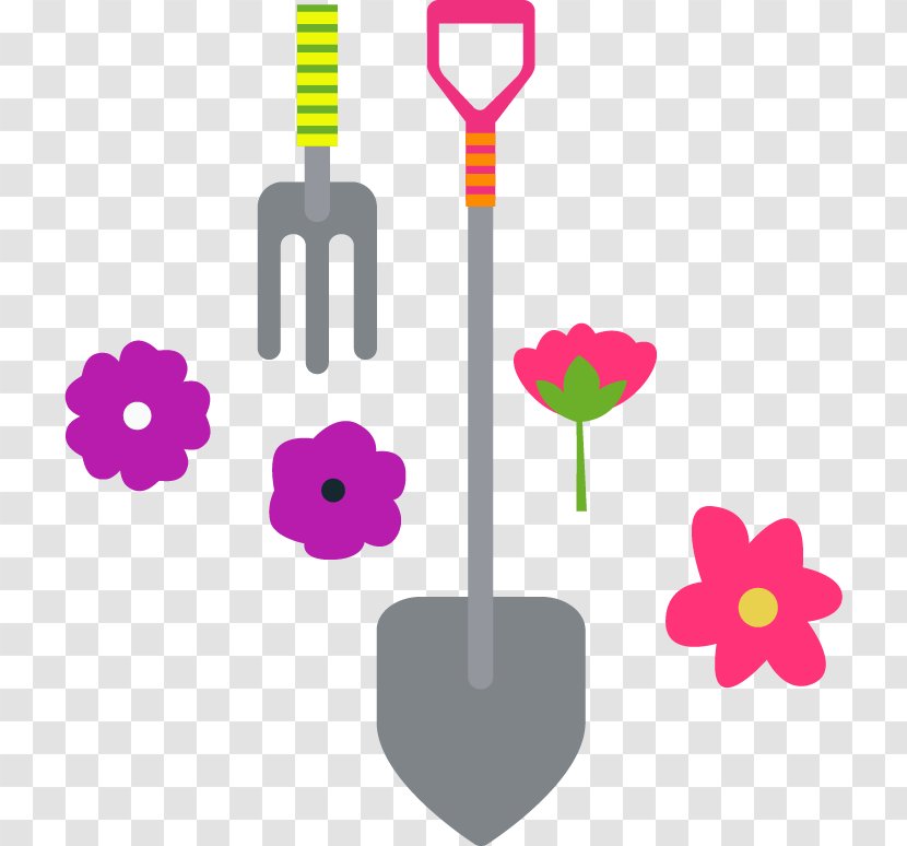 Clip Art - Heart - Fork Spade Flowers Vector Material Transparent PNG
