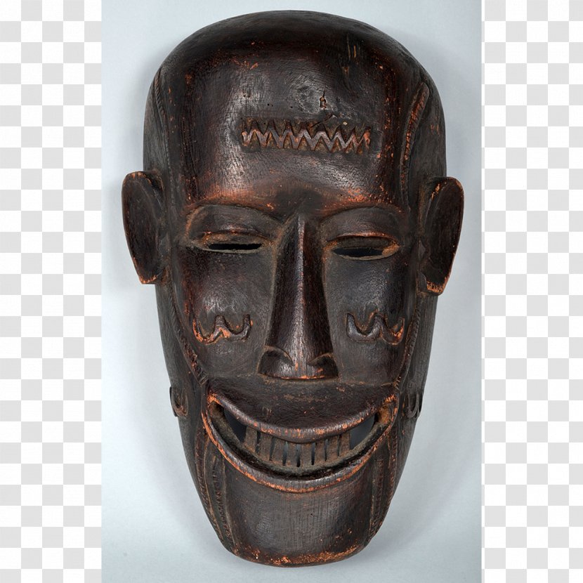 New Britain Mask Face Bronze Oceania - Traditional African Masks Transparent PNG
