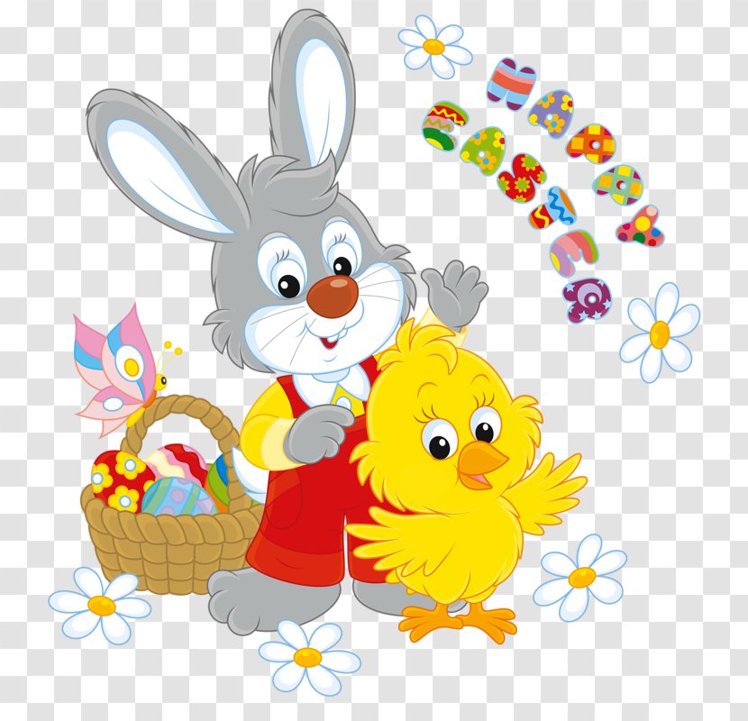 Easter Bunny Egg Basket Stock Photography - Hare Transparent PNG