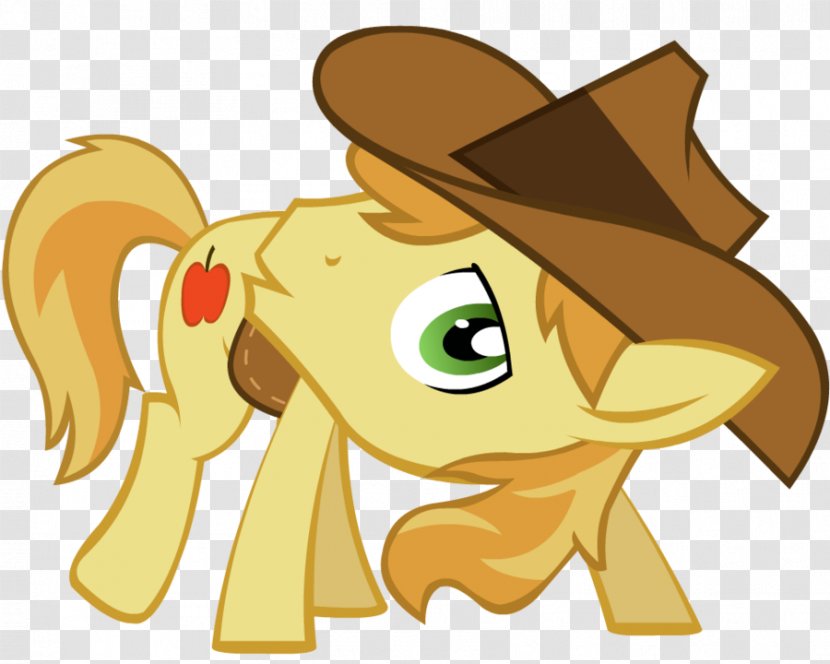 Pony Applejack Apple Bloom - Cartoon - Fake Smile Transparent PNG